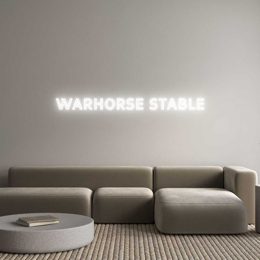 Custom Neon: Warhorse Stable