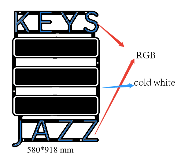 Neon sign Keys Jazz