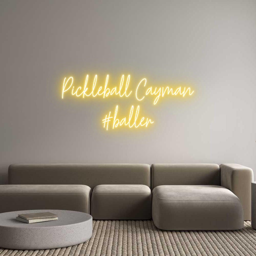 Custom Neon: Pickleball Ca...