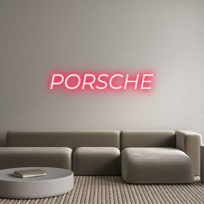 Custom Neon: PORSCHE