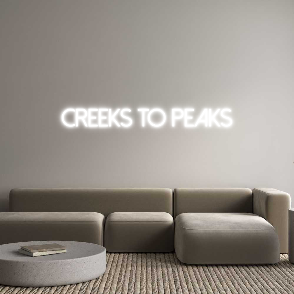 Your Neon Creeks to Peaks