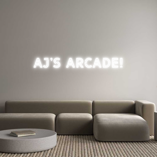 Custom Neon: AJ’s ARCADE!