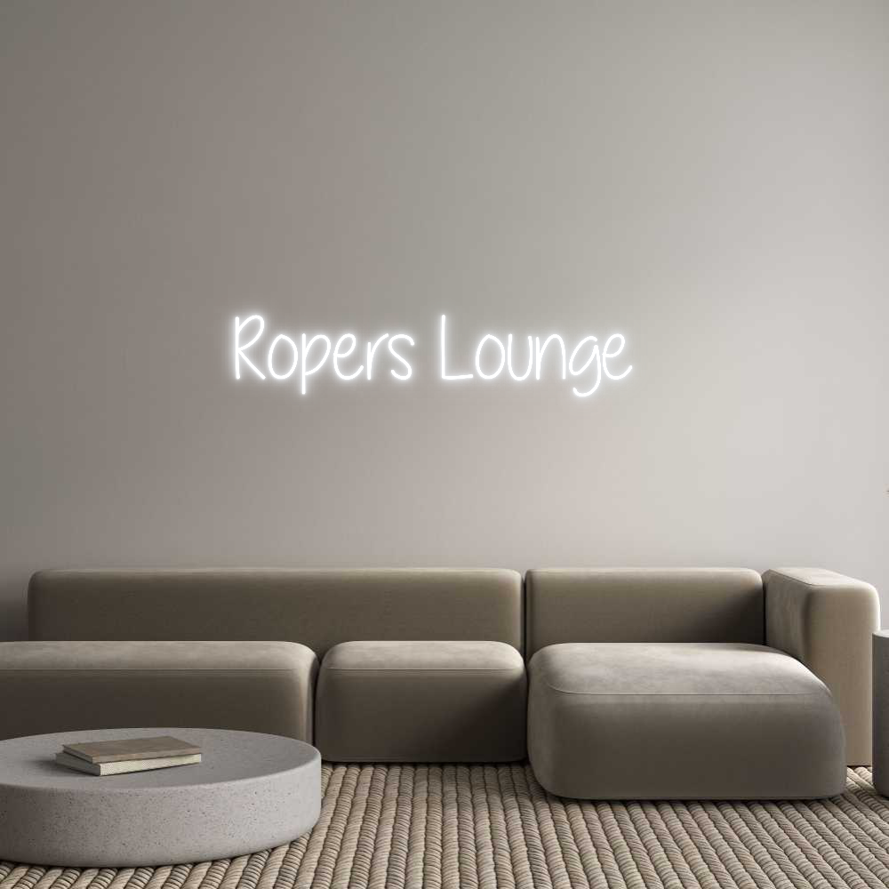 Custom Neon: Ropers Lounge