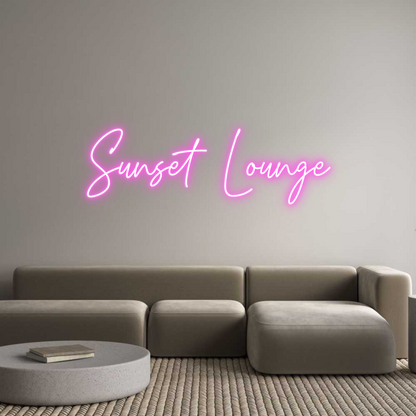 Custom Neon: Sunset Lounge