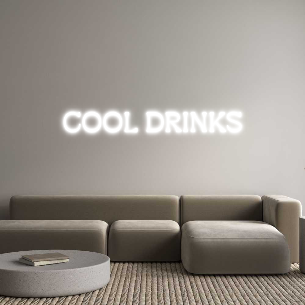 Custom Neon: COOL DRINKS