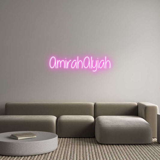 Custom Neon: AmirahAlyiah