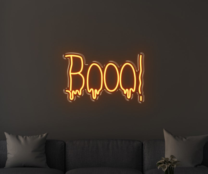 Booo! Halloween Neon Sign