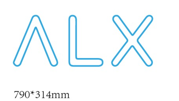 Neon sign for Alex