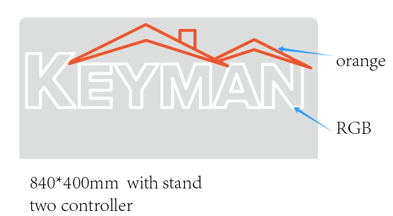 Neon Sign Keyman - RGB & Regular LED