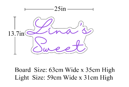 Neon Sign Lina's Sweet