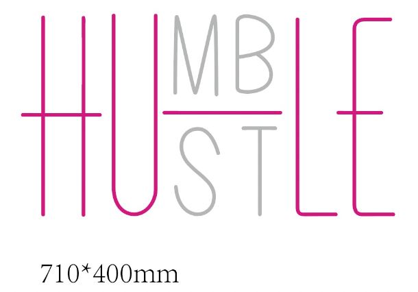 Humble Hustle Neon Sign