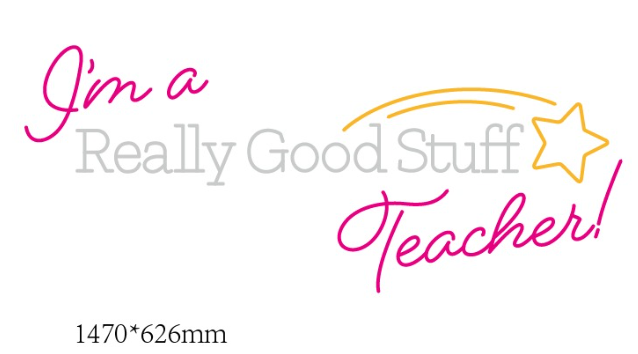 Teacher neon sign