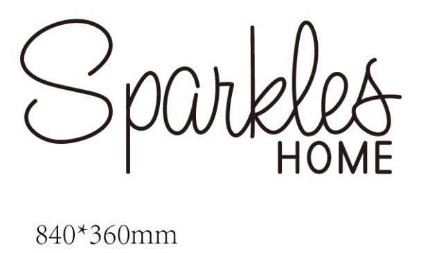 Sparkles Home Neon Sign