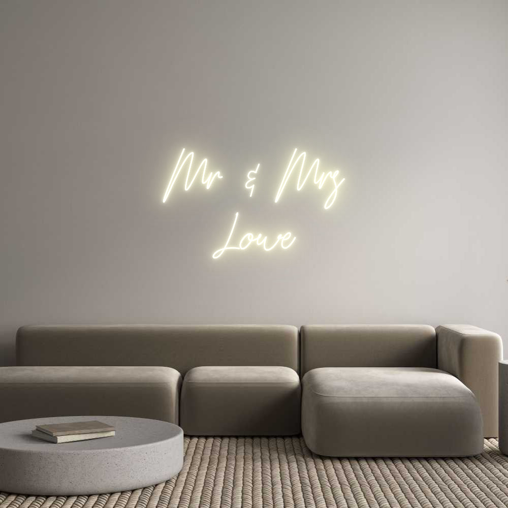 Custom Neon: Mr & Mrs
Lowe