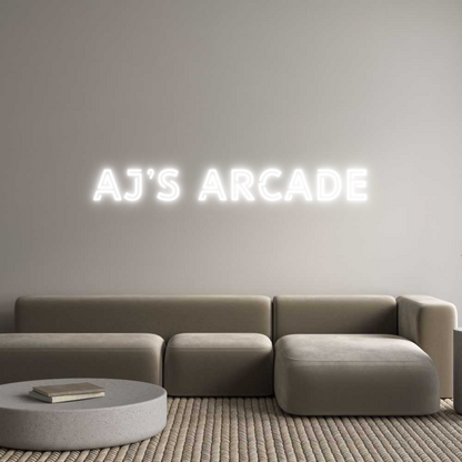 Custom Neon: AJ’S ARCADE