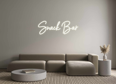 Custom Neon: Snack Bar