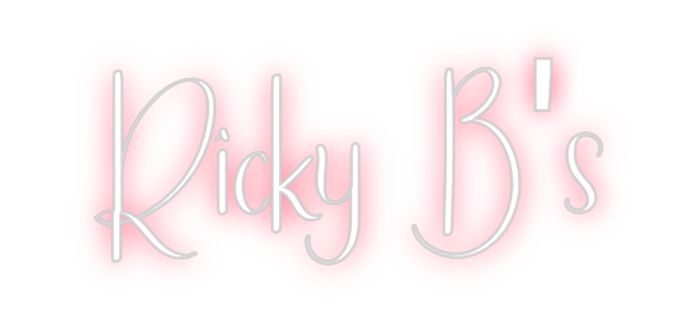 Custom Neon: Ricky B's