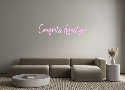 Custom Neon: Congrats Agas...