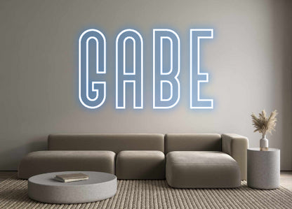 Custom Neon: GABE