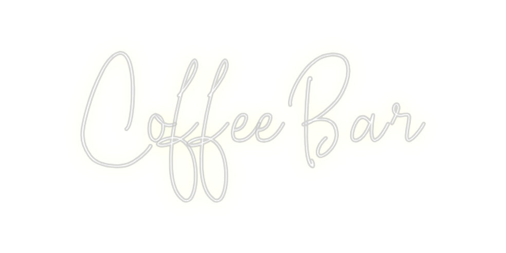 Custom Neon: Coffee Bar