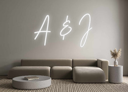 Custom Neon: A & J