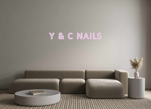 Custom Neon: Y & C NAILS