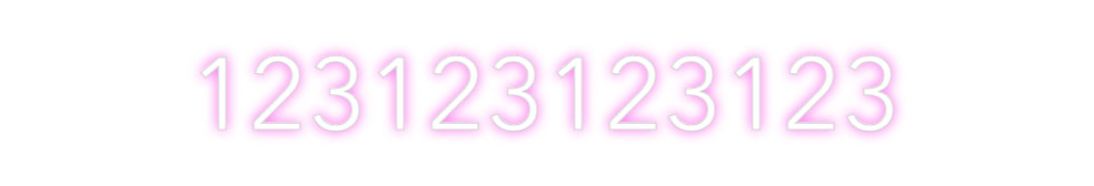 Custom Neon: 123123123123