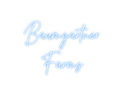 Custom Neon: Baumgartner
...