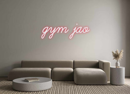 Custom Neon: gym jao