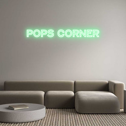 Custom Neon: POPS CORNER