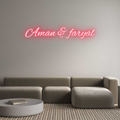 Custom Neon: Aman & faryal