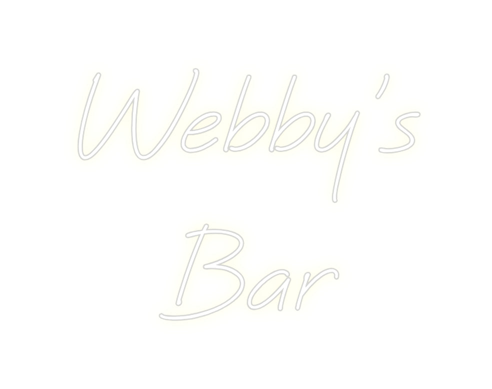 Custom Neon: Webby's
Bar