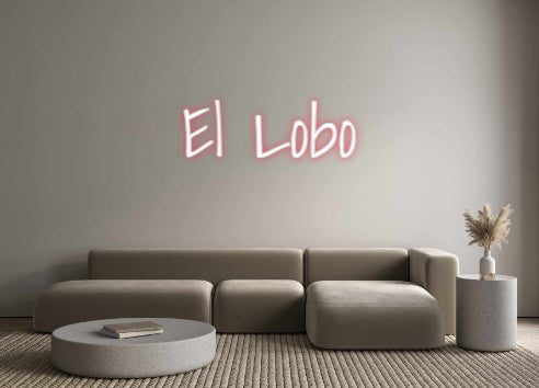 Custom Neon: El Lobo