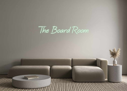 Custom Neon: The Board Room