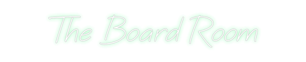 Custom Neon: The Board Room