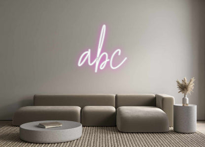 Custom Neon: abc