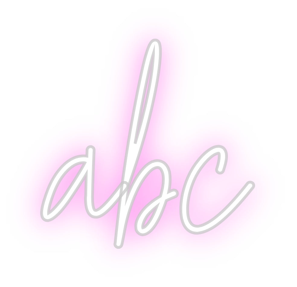 Custom Neon: abc