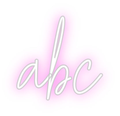 Custom Neon: abc