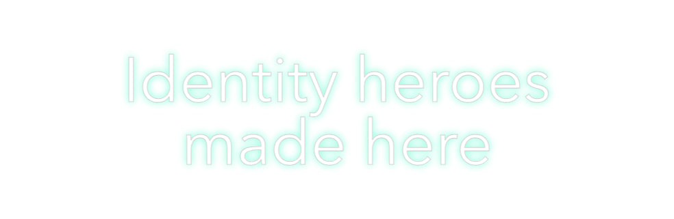 Custom Neon: Identity hero...