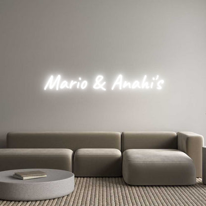 Custom Neon: Mario & Anahi's