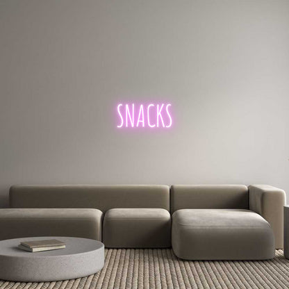 Custom Neon: SNACKS