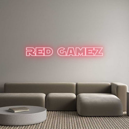 Custom Neon: RED GAMEZ