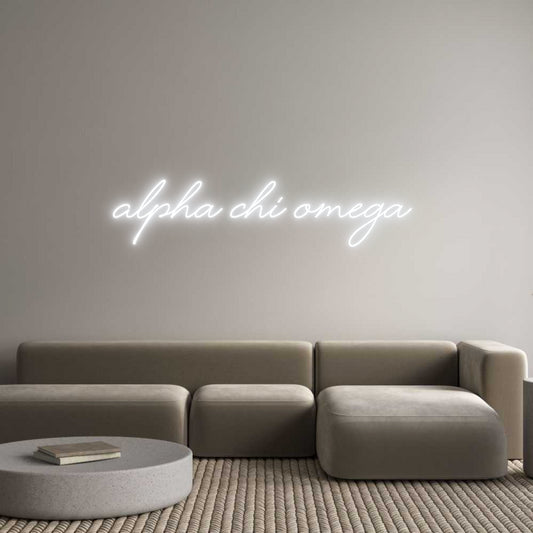 Custom Neon: Alpha Chi Omega