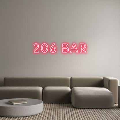 Custom Neon: 206 BAR