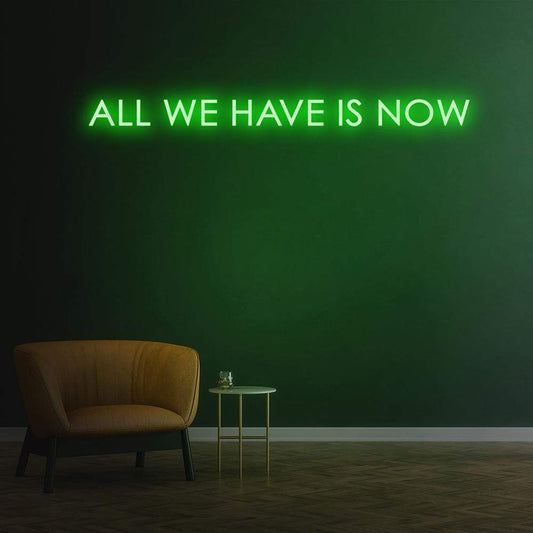 'All We Have Is Now' Neon Sign