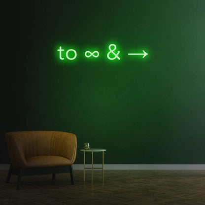 'To Infinity and Beyond' Neon Sign