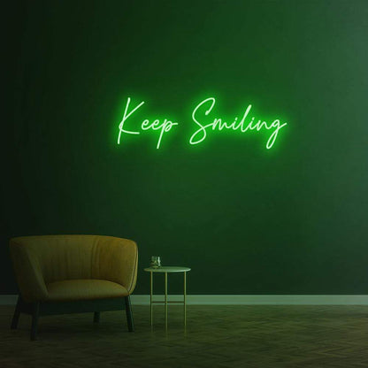 Keep Smiling - LED Neon Sign