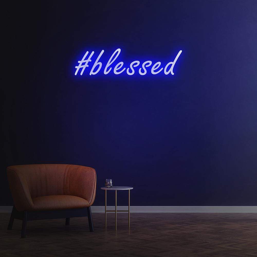 #Blessed Neon Sign