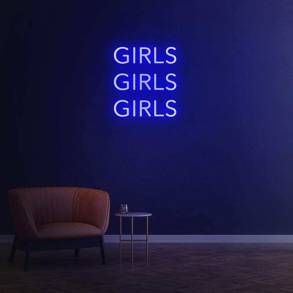 Girls Girls Girls - LED Neon Sign