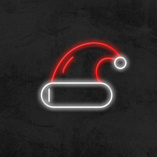 Santa Claus Hat - LED Neon Sign